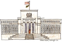 a drawing of the u s federal reserve building